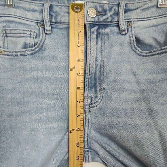 Altar'd State Jeans Women's Size 24 Light Blue Distressed Raw Hem - Picture 6 of 12